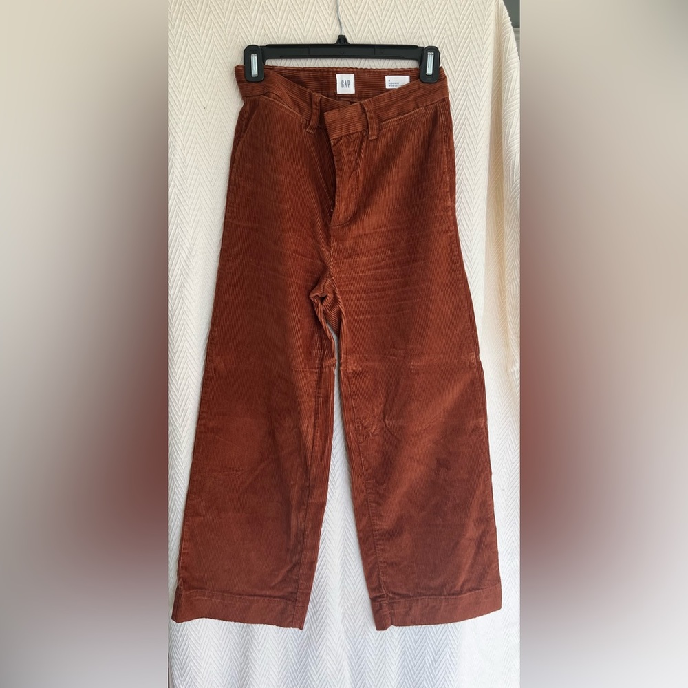 GAP Hi-Rise Crop Pants Henna Brown